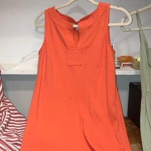 Orange Sleeveless Dress